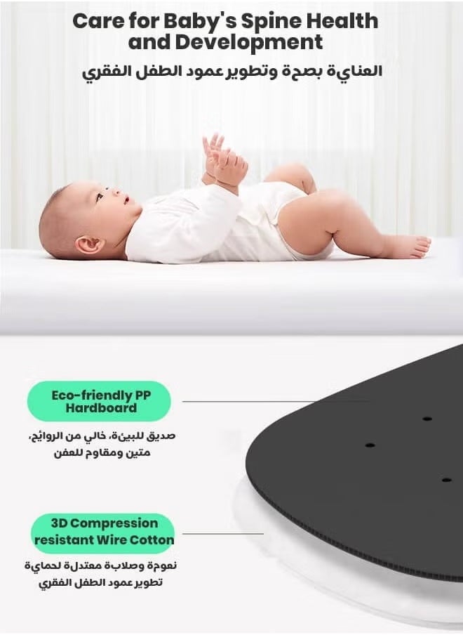 Riolio - Portable Folding Bedside Crib for Newborns - Multifunctional Baby Bassinet, Cradle, and Sleeping Basket with Mobile. - Image 1