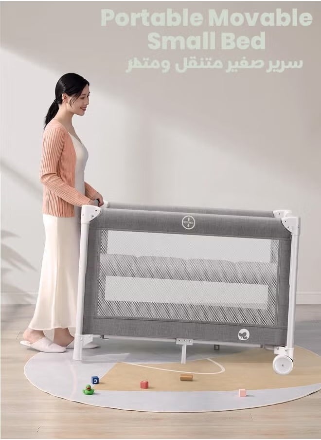 Riolio - Portable Folding Bedside Crib for Newborns - Multifunctional Baby Bassinet, Cradle, and Sleeping Basket with Mobile. - Image 1