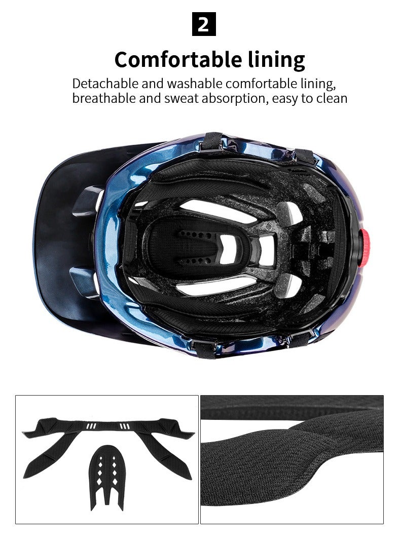 Bike helmet, riding mountain bike helmet, skateboard helmet, hard hat - Image 5