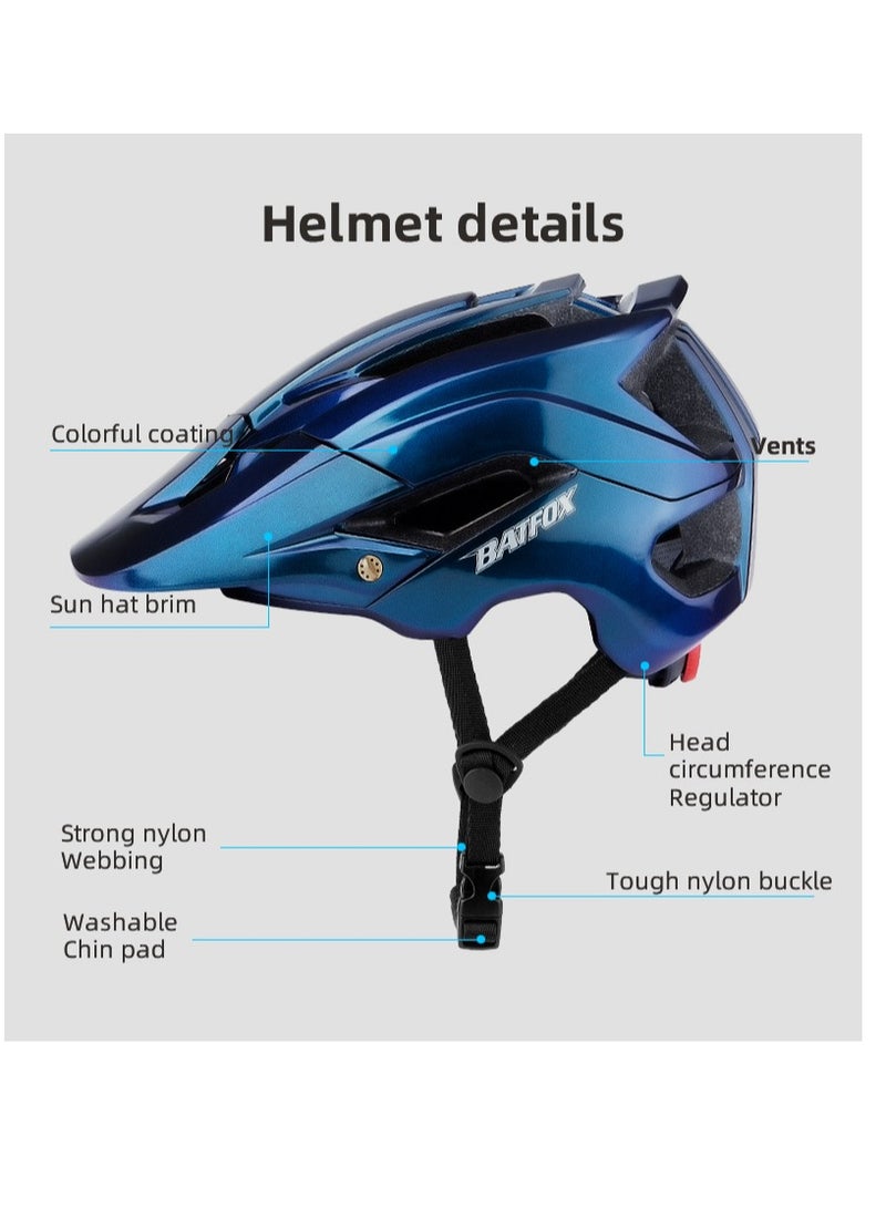 Bike helmet, riding mountain bike helmet, skateboard helmet, hard hat - Image 3