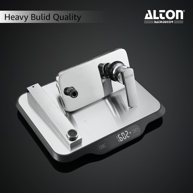 Alton ALTON FAM3450 Single Lever Concealed Basin Mixer Bathroom Wash Basin Mixer Basin Tap Wall Mounted Silver - Image 3