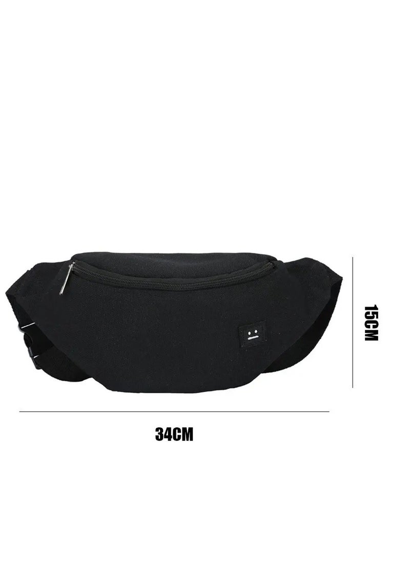 Generic - Women Waist Bag Zipper Chest Bag Female Banana Bag Money Pouch Travel Shoulder Purse Belly Pocket Hip Bag - Image 1