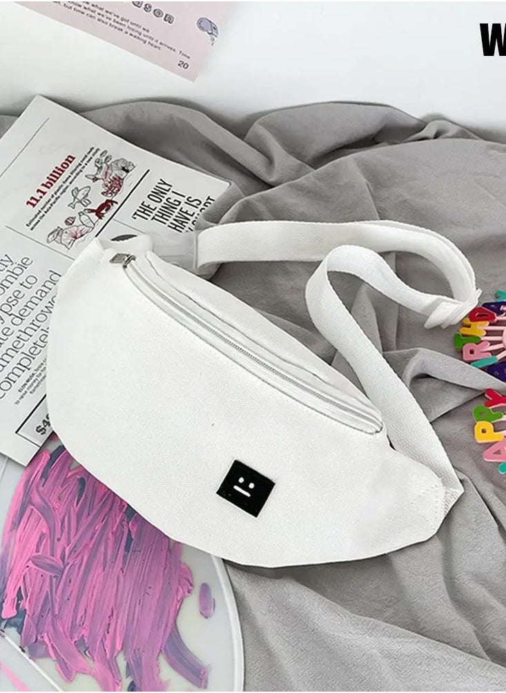 Generic - Women Waist Bag Zipper Chest Bag Female Banana Bag Money Pouch Travel Shoulder Purse Belly Pocket Hip Bag - Image 1