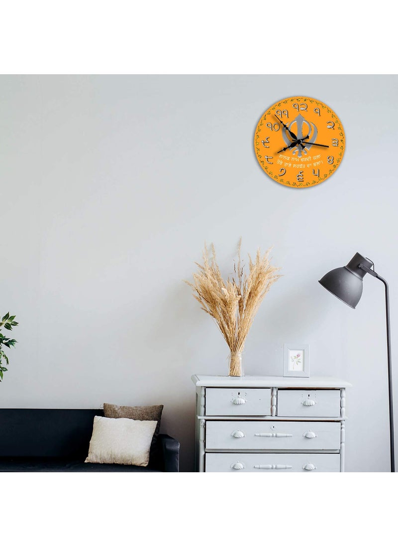 Rockford - Rockford� Designer Punjabi Wall Clock (11X11 Inches, Without Glass) for Home/Living Room/Bedroom/Kitchen and Office - Image 1