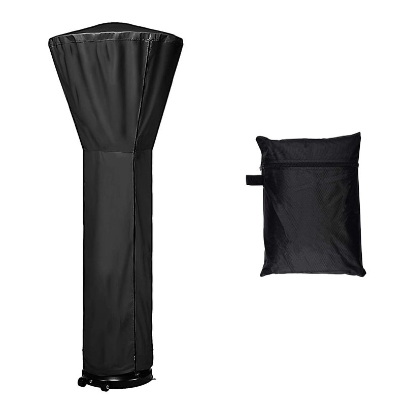 Patio Heater Cover 226cm Universal Fit - Waterproof 210D Oxford Fabric Patio Heater Cover with Zipper Storage Bag for Outdoor Propane Gas Heaters - Image 1