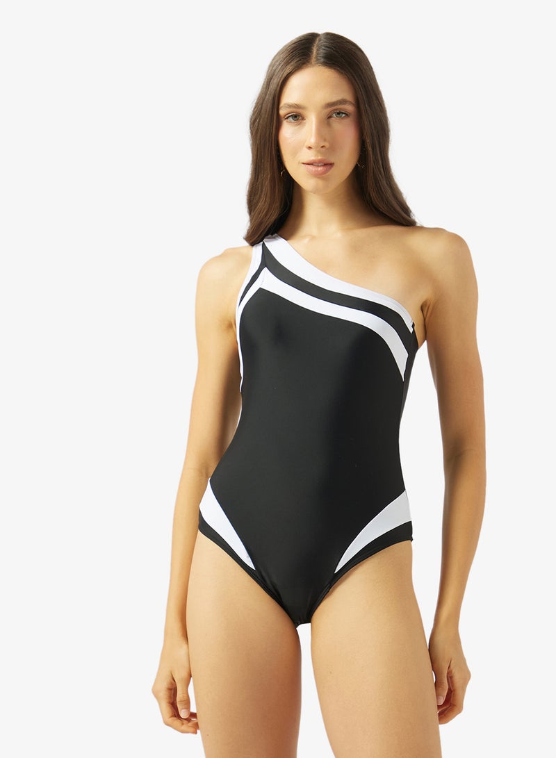 سولايرا ملابس سباحة بكتف واحد - Image 1
