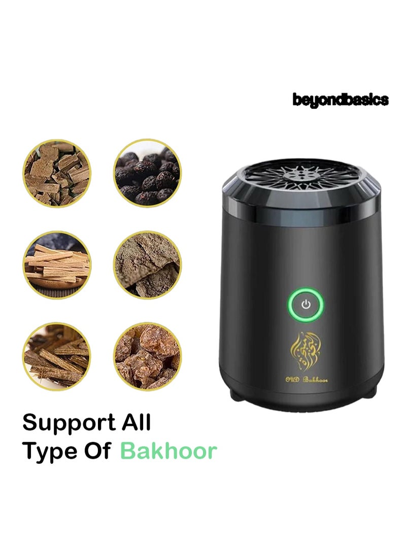 ما وراء الأساسيات مبخرة بخور كهربائية قابلة لإعادة الشحن - موزع عود محمول بمنفذ USB للمنزل والسيارة والمكتب والتخييم - هدية مثالية - Image 2