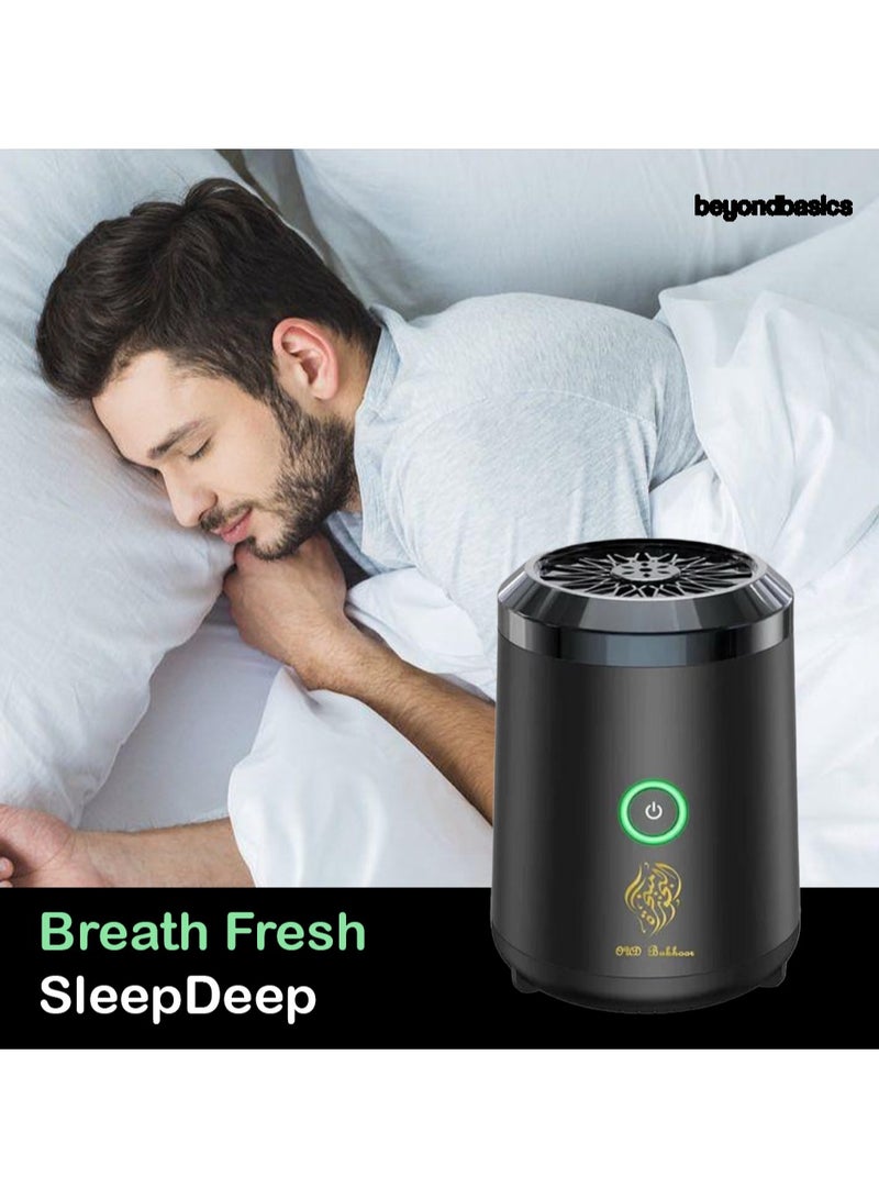 ما وراء الأساسيات مبخرة بخور كهربائية قابلة لإعادة الشحن - موزع عود محمول بمنفذ USB للمنزل والسيارة والمكتب والتخييم - هدية مثالية - Image 4