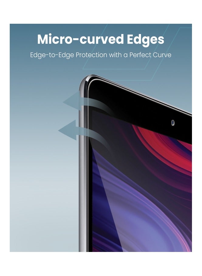 Moxedo Ultra Shield Tempered Glass Screen Protector HD Clear 9H Hardness Micro Curved Edges with Installation Guide Compatible with Apple iPad 10.2 inch - Image 2