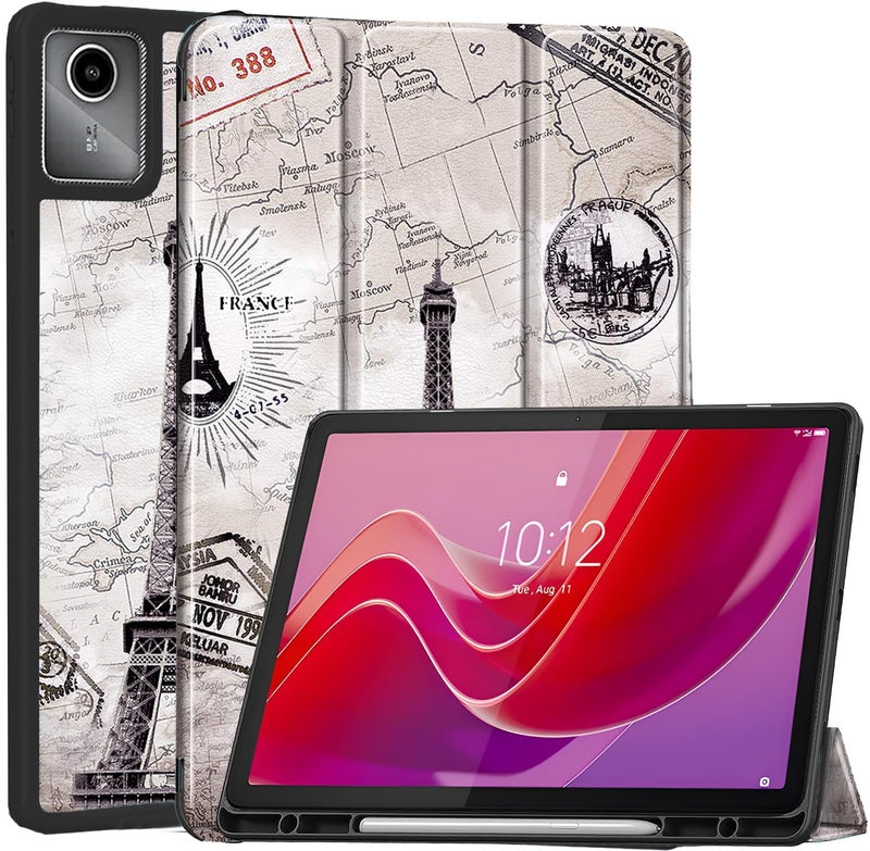 ProElite غطاء لجهاز Lenovo Tab M11، غطاء مرن ناعم قابل للطي مع حامل قلم لجهاز Lenovo Tab M11 بحجم 11 بوصة مع خاصية النوم التلقائي [سلسلة Recoil] - إيفل - Image 1