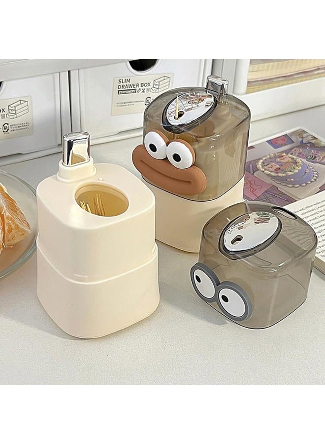PEFWO Toothpick Holder, Toothpick Dispenser, Pop-up Automatic Toothpick Dispenser, Automatic Toothpick Dispenser for Kitchen, Restaurant, Hotel(Big Eyes) - Image 4