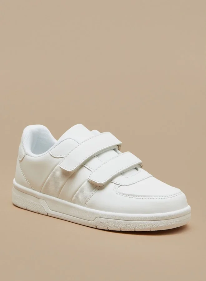LBL by Shoexpress Boys Panelled Sneakers with Hook and Loop Closure