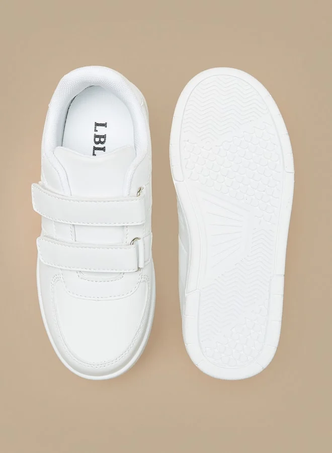 LBL by Shoexpress Boys Panelled Sneakers with Hook and Loop Closure