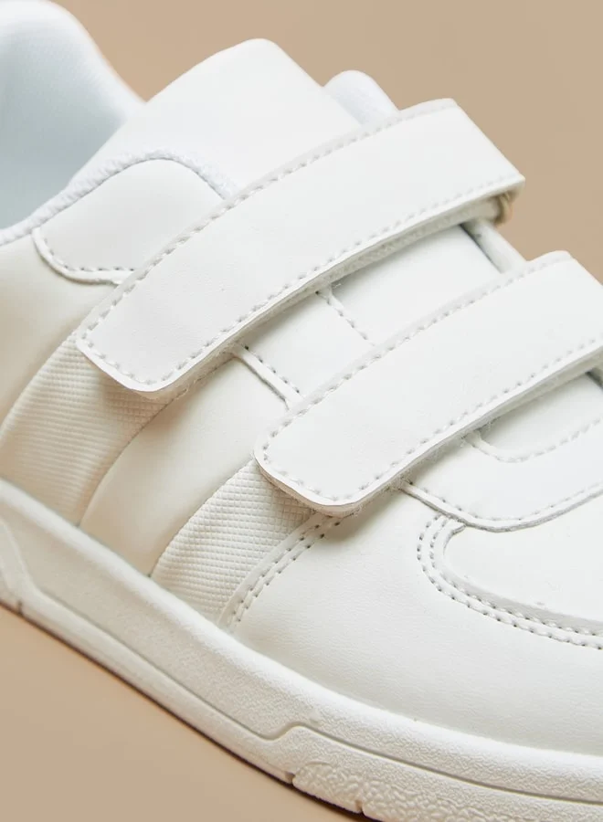 LBL by Shoexpress Boys Panelled Sneakers with Hook and Loop Closure