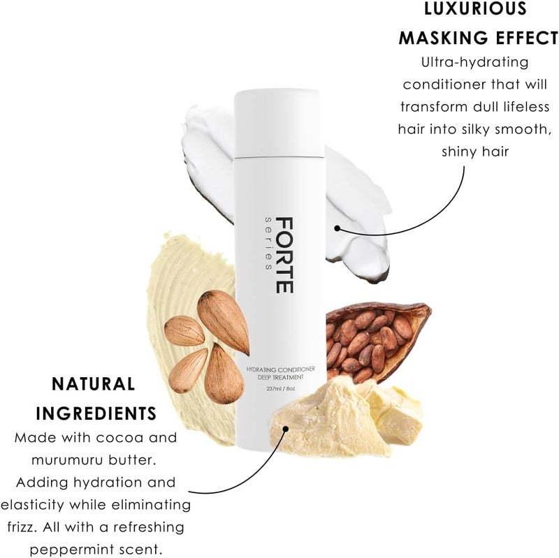 Alex Costa Hydrating Hair Conditioner for Men by Forte Series Deep Treatment for Damaged Hair Nourishing for Dry Hair Sulfate & Paraben for Frizzy Hair (8 oz) - Image 2