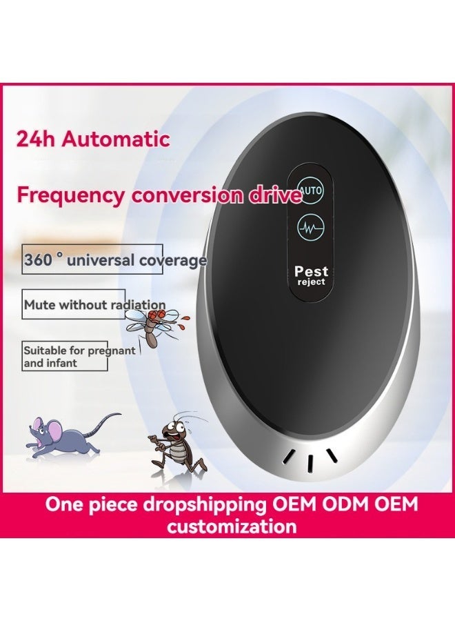 M MIAOYAN Ultrasonic Pest Repeller - 360° silent and non-toxic pest control, automatic frequency switching, repels mosquitoes, mice, and ants, suitable for homes and offices. - Image 1
