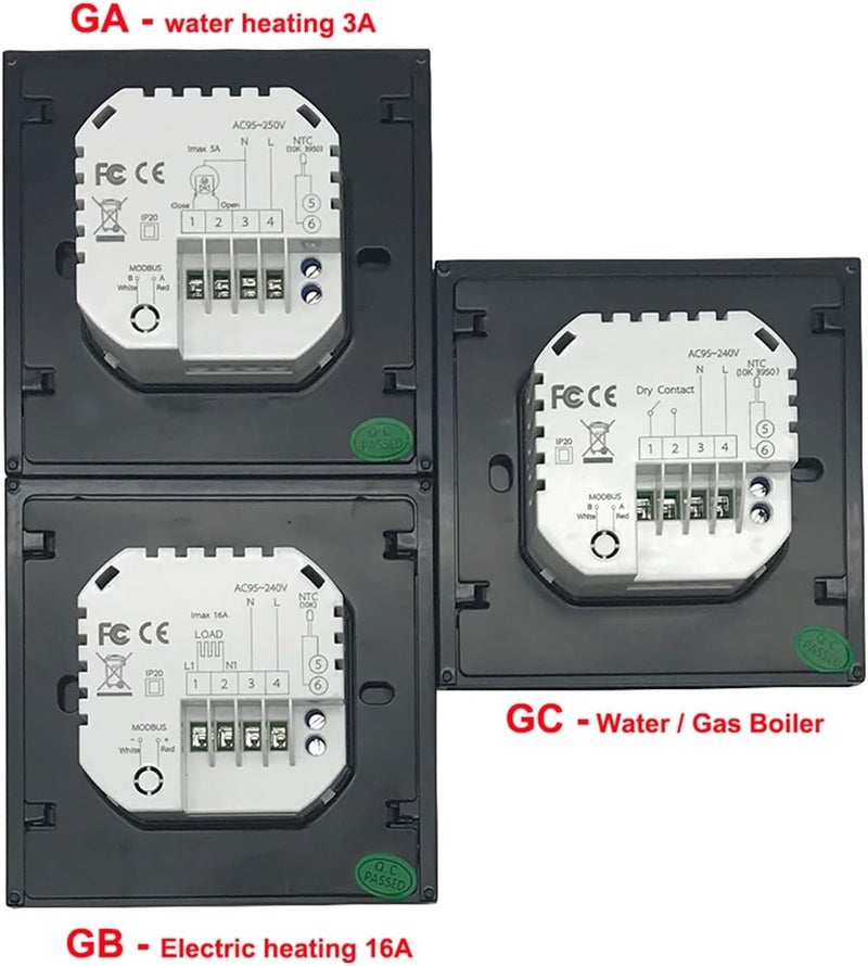 Wi-Fi Smart Thermostat Temperature Controller APP Control 16A Compatible with/ Google Home Home Electric Floor Heating- White - Image 4