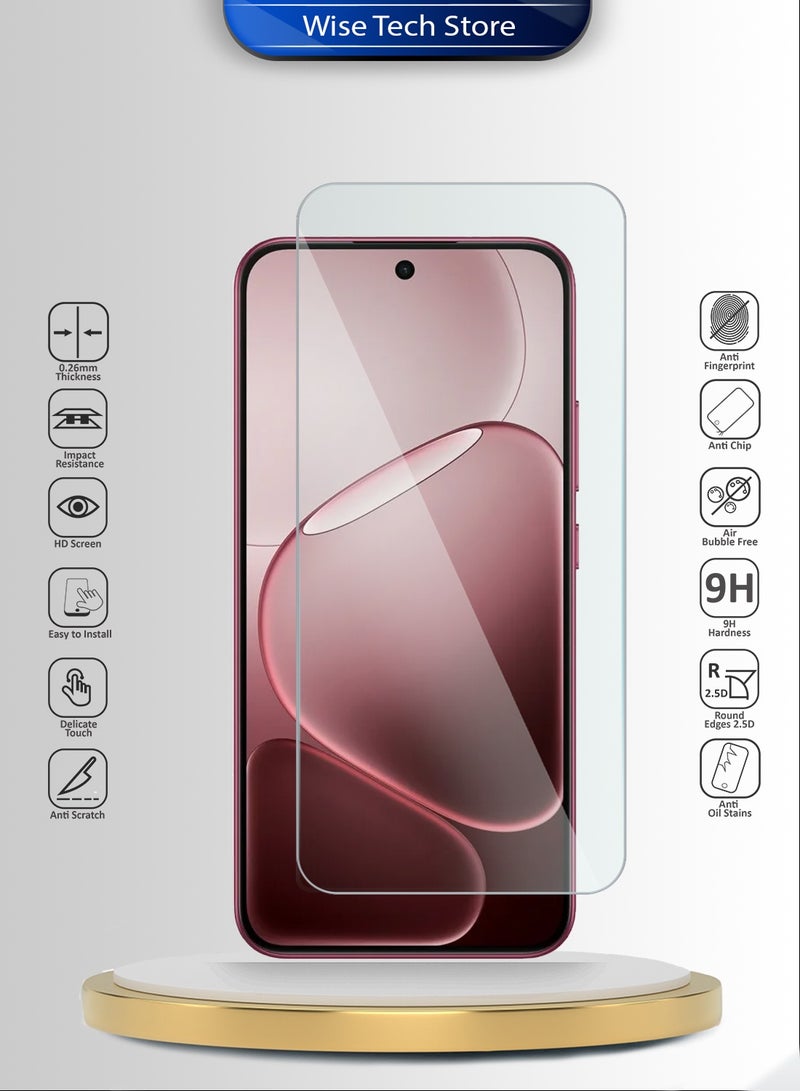 Wtech Oppo A6 Pro 5G 2025 WTech Premium Series Curved Edges 9H 2.5D Tempered Glass Screen Protector (MSG9CN) - Clear - Image 2