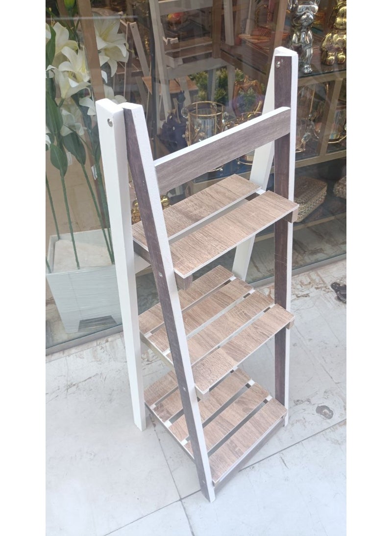 سلم ديكور 3 دور خامه خشب 18 ملى مقاس 110سم - Image 1