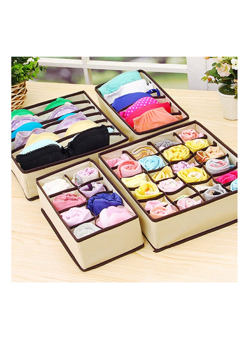 GGOOT Multi-grid Storage Box Clothes Socks Bra Underwear Storage Box Organizer Container Home Compartment Storage Box - Image 2