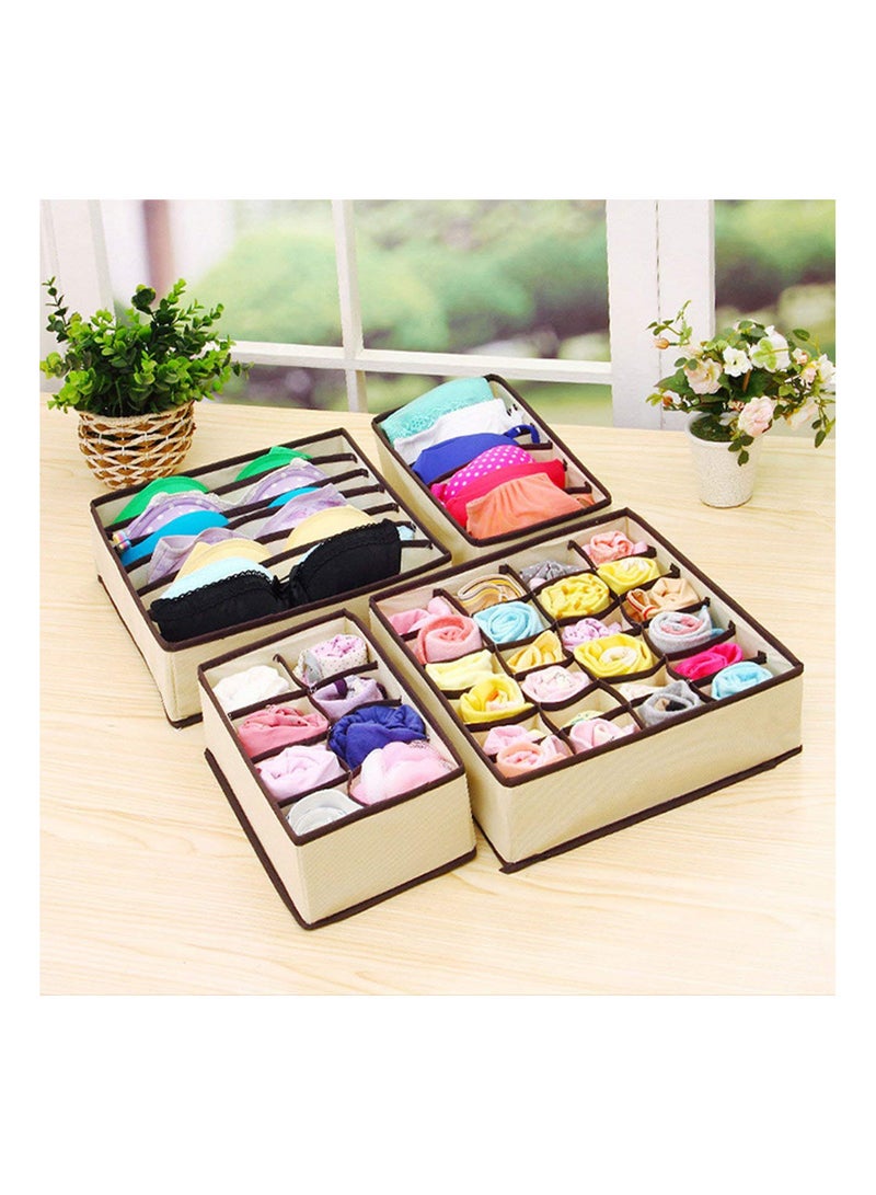 GGOOT Multi-grid Storage Box Clothes Socks Bra Underwear Storage Box Organizer Container Home Compartment Storage Box - Image 3
