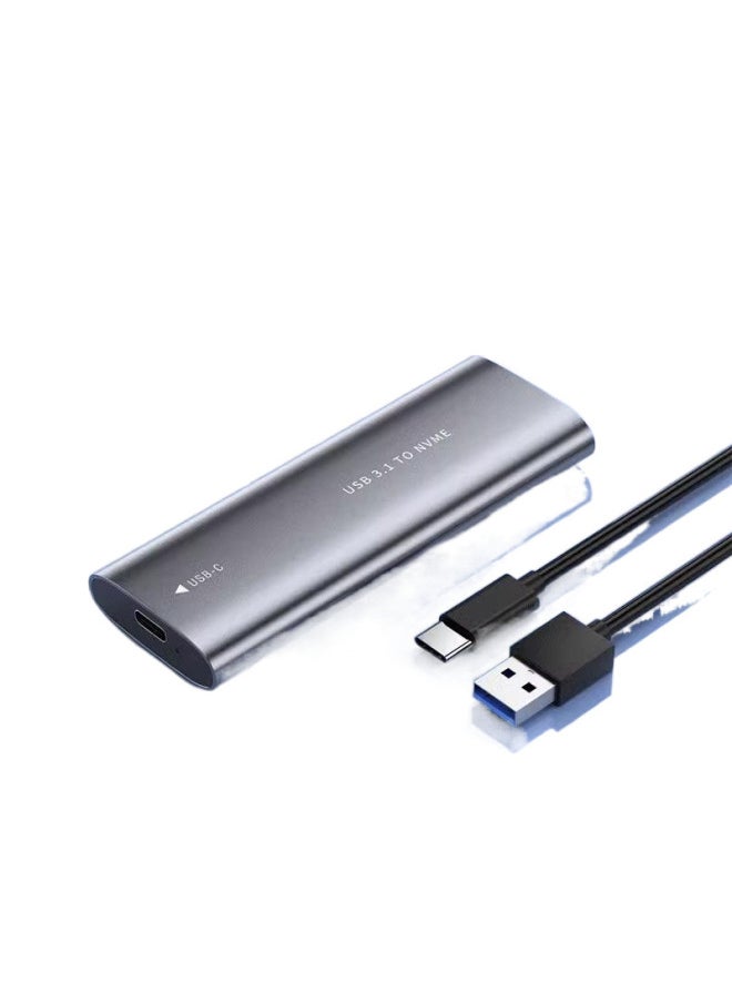Generic M.2 Mobile Hard Disk Box Nvme/ngff Dual Protocol To USB3.1gen2 External Box Solid State Hard Disk Reader-Color:Nvme Protocol Hard Drive Box-dual Cable Package (usb Cable + C To C Cable)★★  - Image 5