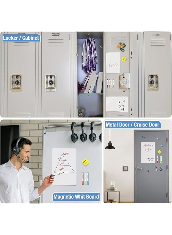 erorex Magnetic Dry Erase White Board Self Adhesive Magnetic Whiteboard Paper With Stain Resistant Technology Include Dry Wipe Pens Eraser Magnets Suitable For Home Office School A3 - Image 5