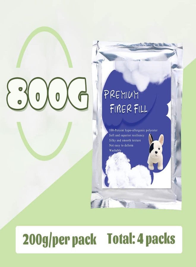 BUTUZE 800g/28oz Polyfill Stuffing, (2.1oz-4.4lb) Fiberfill for Crafts, Polyester Fiber Fill, Premium Stuffing Fiber Fill, Resilience Fill Fiber for Stuffing Pillow and Home Decoration Projects - Image 2