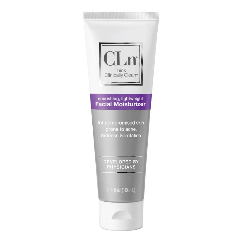 CLn Facial Moisturizer  Soothes  Calms Skin Helps Reduce Appearance of Redness Locks in Moisture without Clogging Pores Dermatologist  Clinically Tested 34 oz