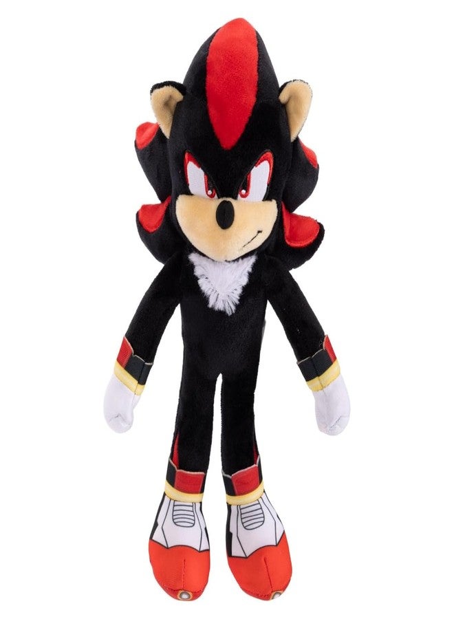 Sonic The Hedgehog 3 Movie Shadow Plush 9-Inch Stuffed Toy Figure - Officially Licensed Sonic 3 Movie - Image 1