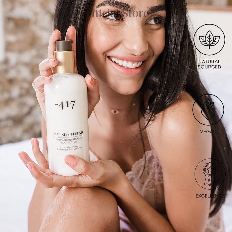 -417 Dead Sea Cosmetics Aromatic Refreshing Body Lotion - Daily Moisturizing Lotion to Nourish Dry Skin 11.83 oz - Image 2