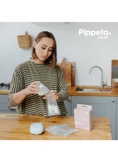 Pippeta Pack of 30 Breast Milk Storage Bags, Up To 200 Ml of Breast Milk, Leak Proof, Pre - Sterilised, For Storing And Freezing Breast Milk  - Image 3