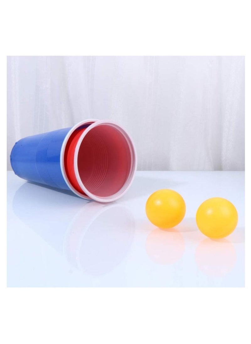 AIWANTO - Ping Pong Balls Drinking Game Set Party Game Set Balls Set Playing Set Bachelor Party Board Games Cups Balls Set - Image 1