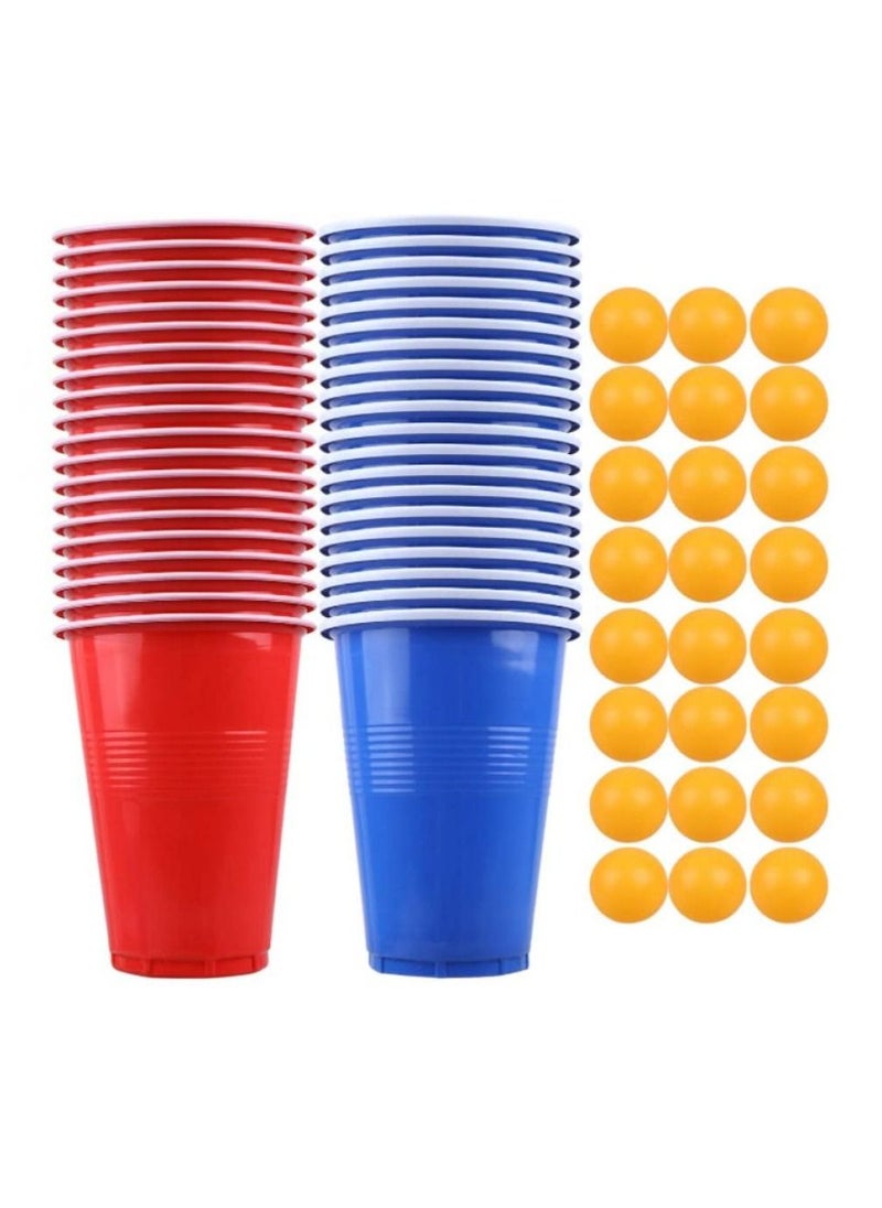 AIWANTO - Ping Pong Balls Drinking Game Set Party Game Set Balls Set Playing Set Bachelor Party Board Games Cups Balls Set - Image 1