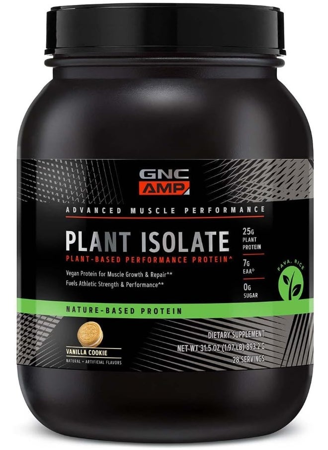 GNC AMP Protein For Muscle Growth And Repair Fuels Athletic Strength Vanilla Cookie 28 Servings  - Image 1