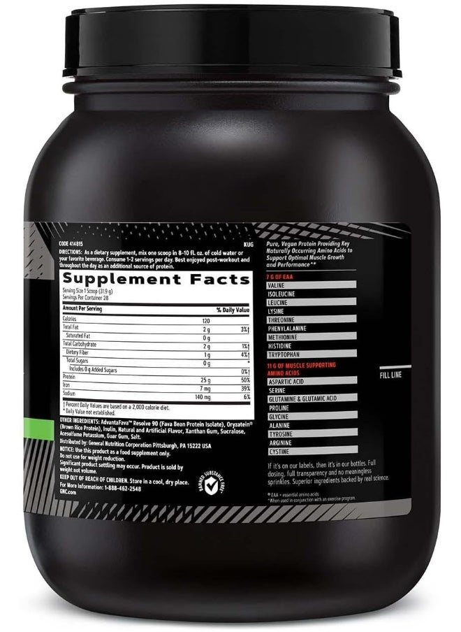 GNC AMP Protein For Muscle Growth And Repair Fuels Athletic Strength Vanilla Cookie 28 Servings  - Image 2