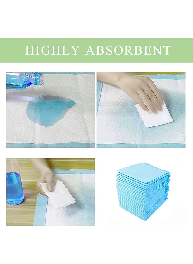 payanwin 100 Pack Disposable Changing Pads Baby Disposable Underpads Waterproof Diaper Changing Pad Breathable Underpads Bed Table Protector Mat 17.8 Inches X 13 Inches - Image 4