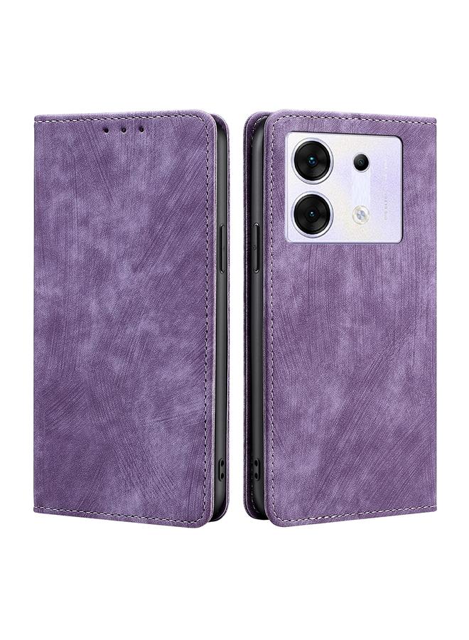 زبون جراب لهاتف Infinix Zero 30 5G RFID مضاد للسرقة مصنوع من الجلد المغناطيسي - Image 1