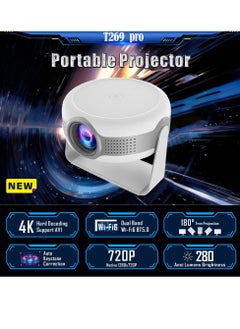Tripsky T269pro Android 12.0 Projector Smart Portable HD Mini 4K Proyector 1080P Auto Correction Home Theater Projecter  - Image 2