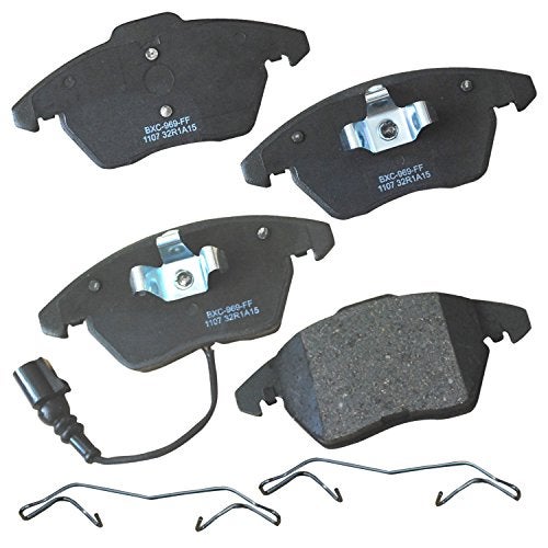Bendix Premium SBC1107 Ceramic Front Brake Pads for Select Models Audi A3,A3 Quattro,TT Seat Altea,Altea XL,Freetrack,Ibiza,Leon,Nuevo Toledo,Volkswagen Beetle,Bora,CC,Eos,GLI,Golf,GTI,Jetta - Image 1