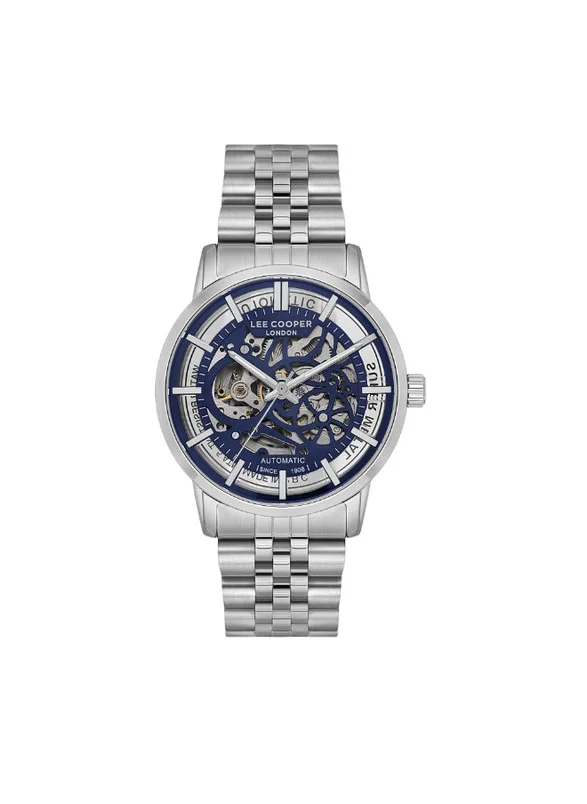 Lee Cooper Lee Cooper LC08036.390 Men's Automatic  Display Watch & Metal Strap Silver