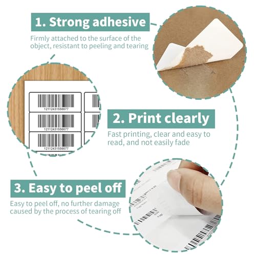 MBLABEL 200 Sheets 6000 Lables Shipping Return Address Labels for Laser & Inkjet Printers, 1" x2-5/8 White Shipping Labels, 30 Up Labels Printable Mailing Address Label - Image 4