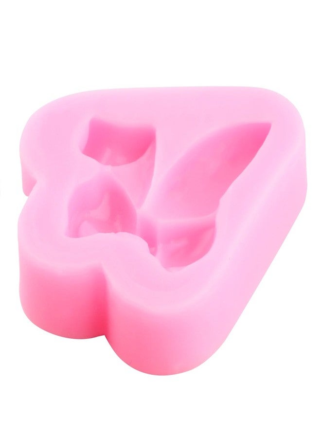 RFGHAC Easter Rabbit Ears Silicone Mold Bunny Ears Chocolate Fondant Molds for Cake Decorating Cupcake Topper Candy Sugar Gum Paste Polymer Clay Set Of 2 - Image 3