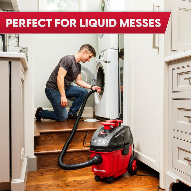 Vacmaster 4-Gallon 5 Peak HP Household Wet/Dry Vacuum - VF408B 1101 - Image 4