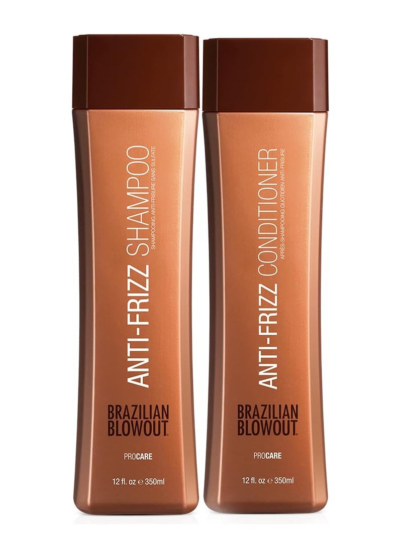 Brazilian Blowout Brazilian Blowout Anti-Frizz Shampoo & Conditioner,2 count (Pack of 1)  - Image 1