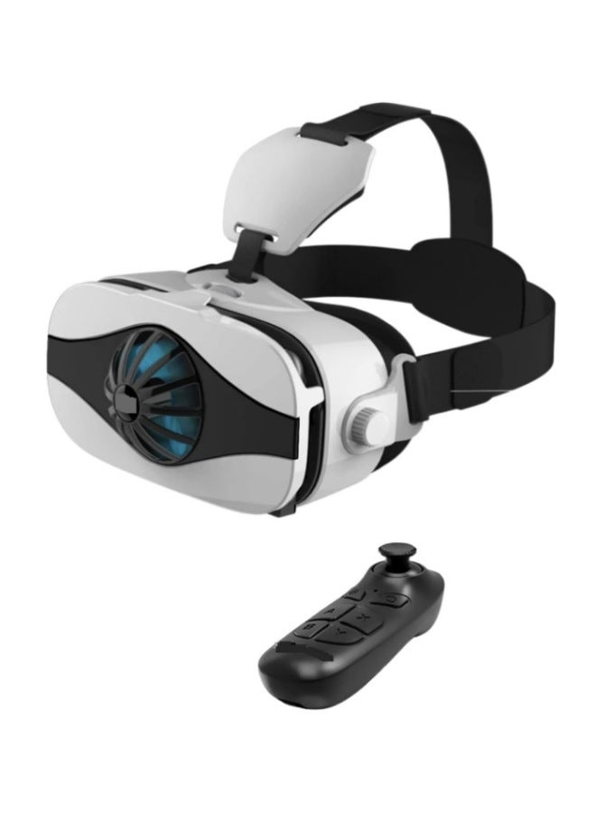 FIIT VR 5F 3D Glasses Mobile Phone Vr Virtual Reality Glasses Headset 3D Helmet Headset Version Radiator-Color:5Fmini B03 Handle - Image 1