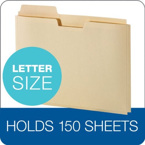 Pendaflex Manila Expanding File Folder Pocket - 0.75" Expansion - Letter Size File Folders with Reinforced Blank Customizable 1/3 Cut Tabs - Manila File Folders for Home, Office & School - 10 Count - Image 3