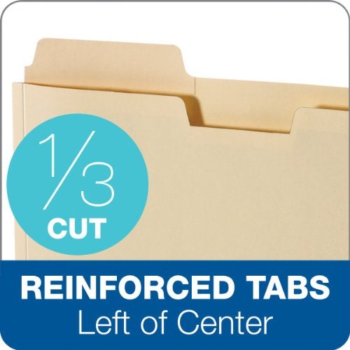 Pendaflex Manila Expanding File Folder Pocket - 0.75" Expansion - Letter Size File Folders with Reinforced Blank Customizable 1/3 Cut Tabs - Manila File Folders for Home, Office & School - 10 Count - Image 4