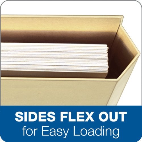 Pendaflex Manila Expanding File Folder Pocket - 0.75" Expansion - Letter Size File Folders with Reinforced Blank Customizable 1/3 Cut Tabs - Manila File Folders for Home, Office & School - 10 Count - Image 2