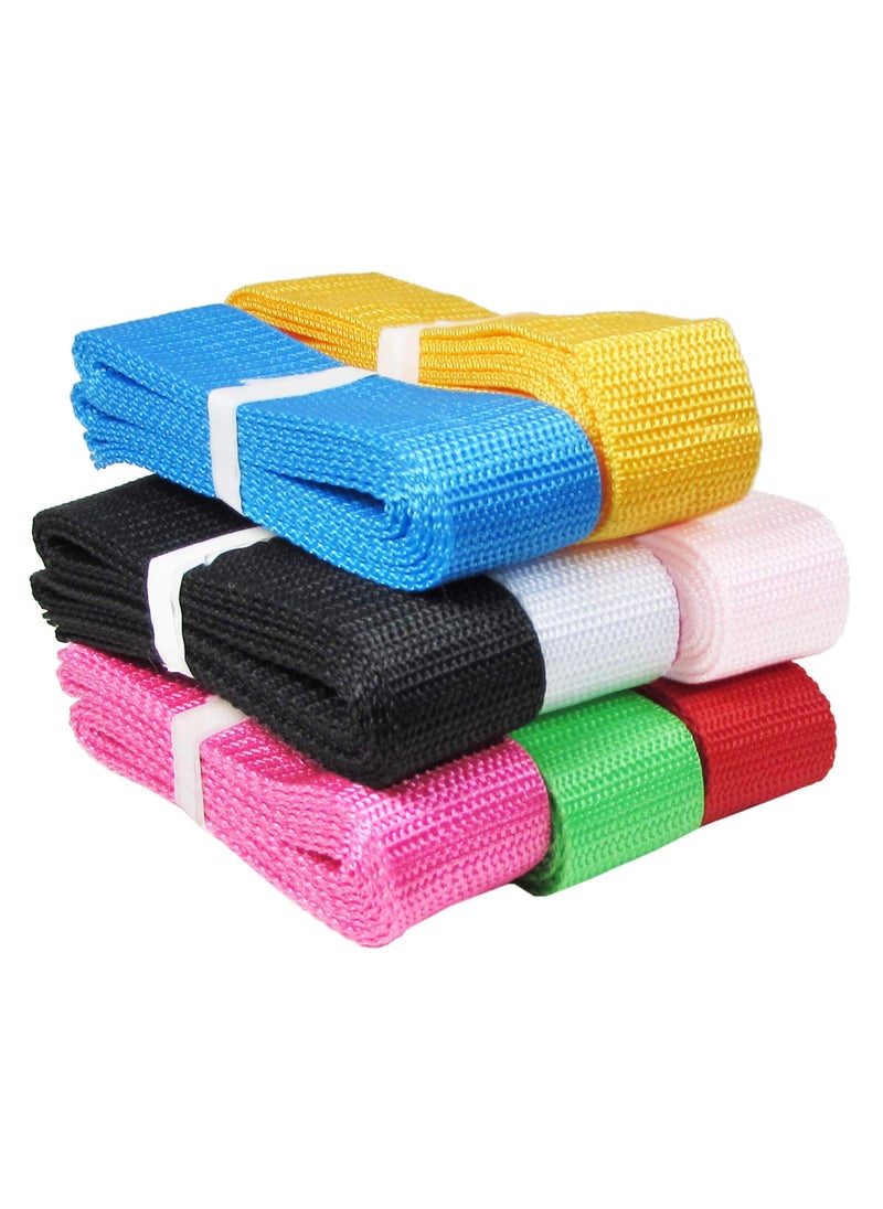 HipGirl HipGirl Polypropylene 125 Inch Webbing Ribbon for CraftsKey Chain FobGait BeltYoga StrapBag Handle Luggage StrapsBackpack StrapDog Collar LeashLawn Chair WebbingFits 125 D RingBelt Buckle 